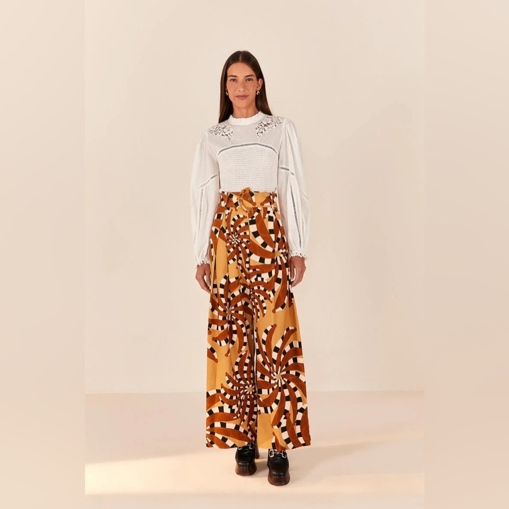 Farm Rio: BEIGE BANANADA TAILORED
PANTS